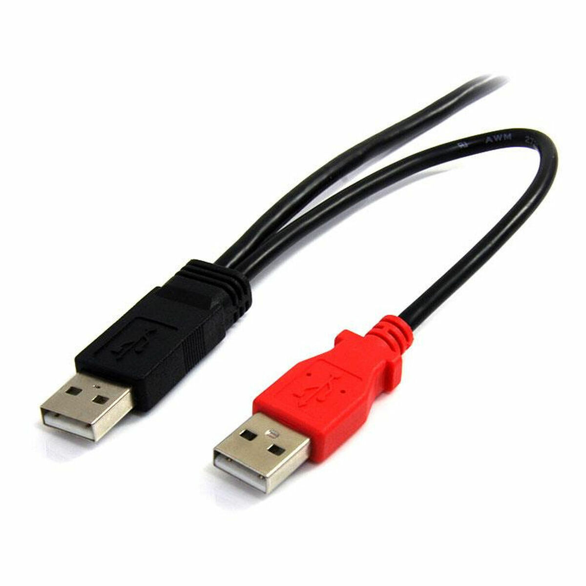 Кабель USB 2.0 A — Mini USB B Startech USB2HABMY6 Красный Чёрный